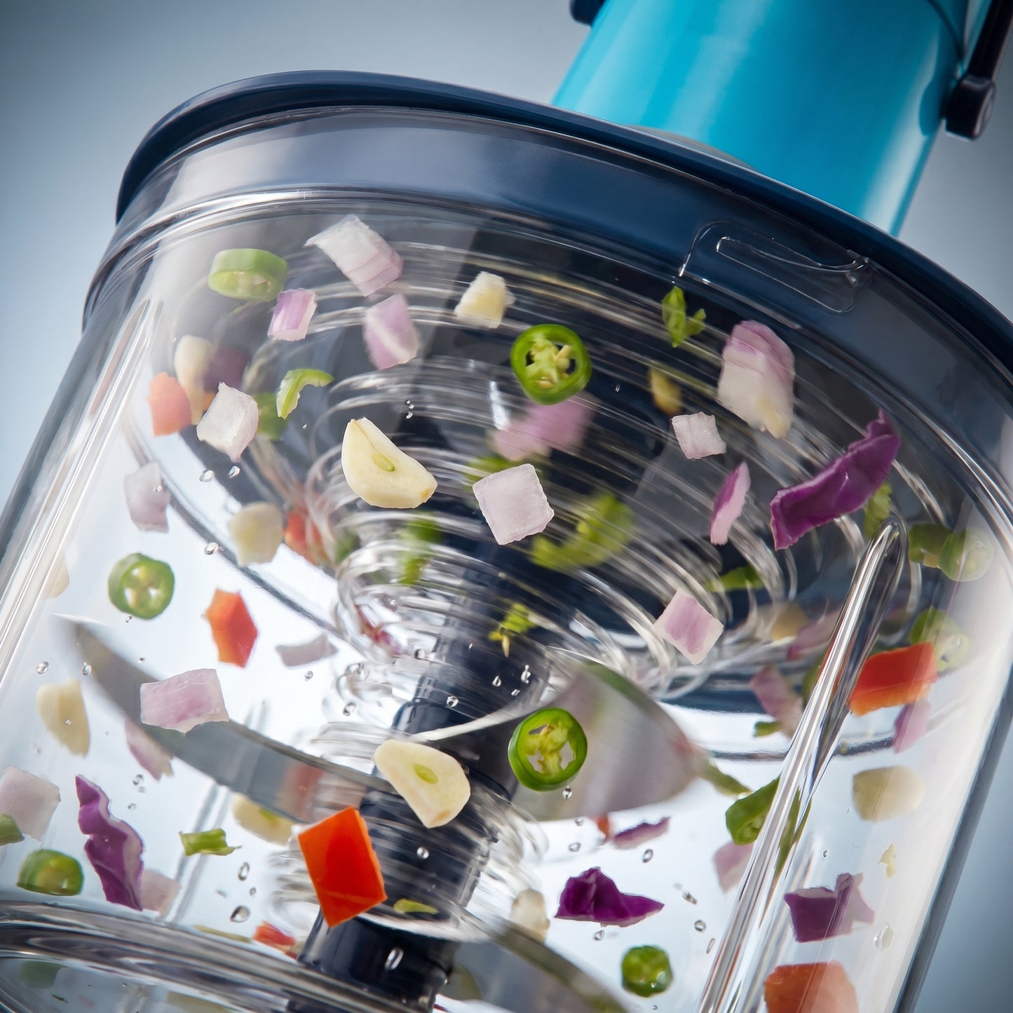 Manual Push Chopper- Quick Vegetable & Fruit Cutter